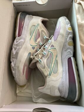 Nike Women's Athletic Shoes White with Teal, Purple, Pink Accents